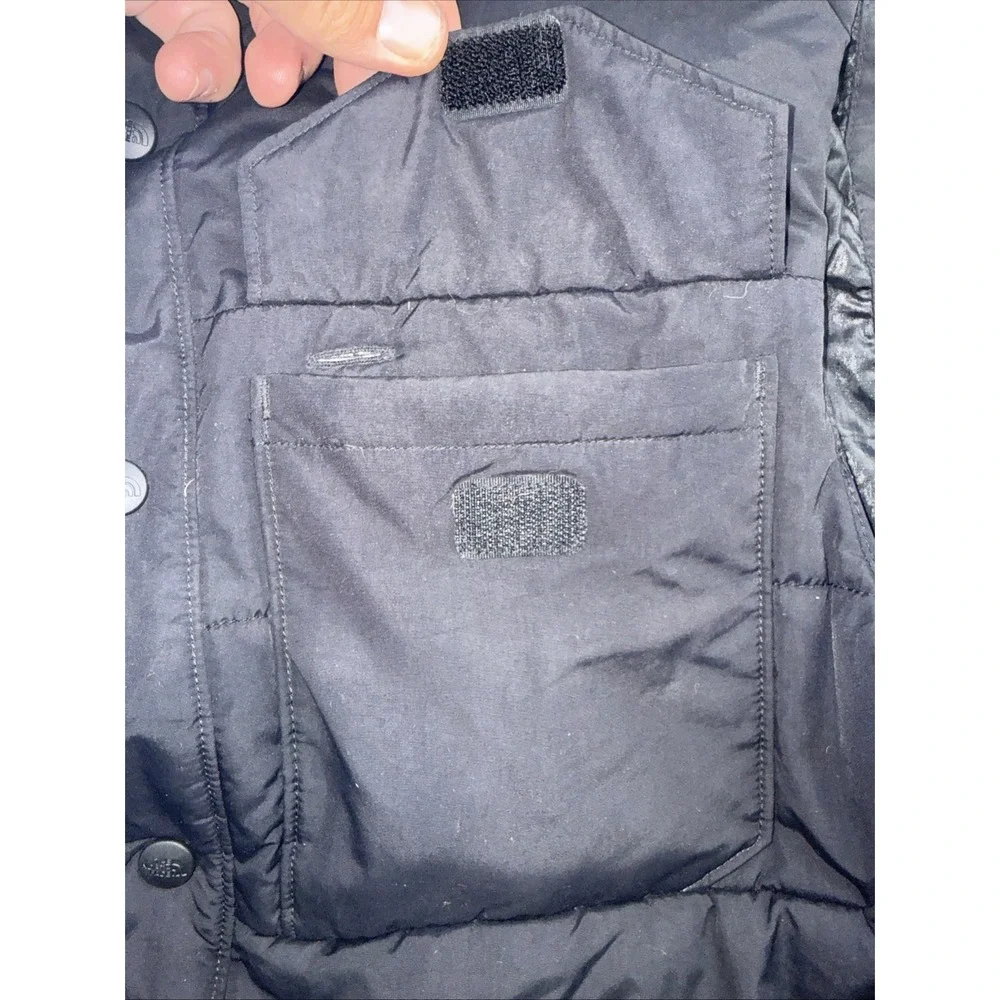 The‎ North Face Mens Patricks Point Puffer Vest Black Medium Button Zip Pocket